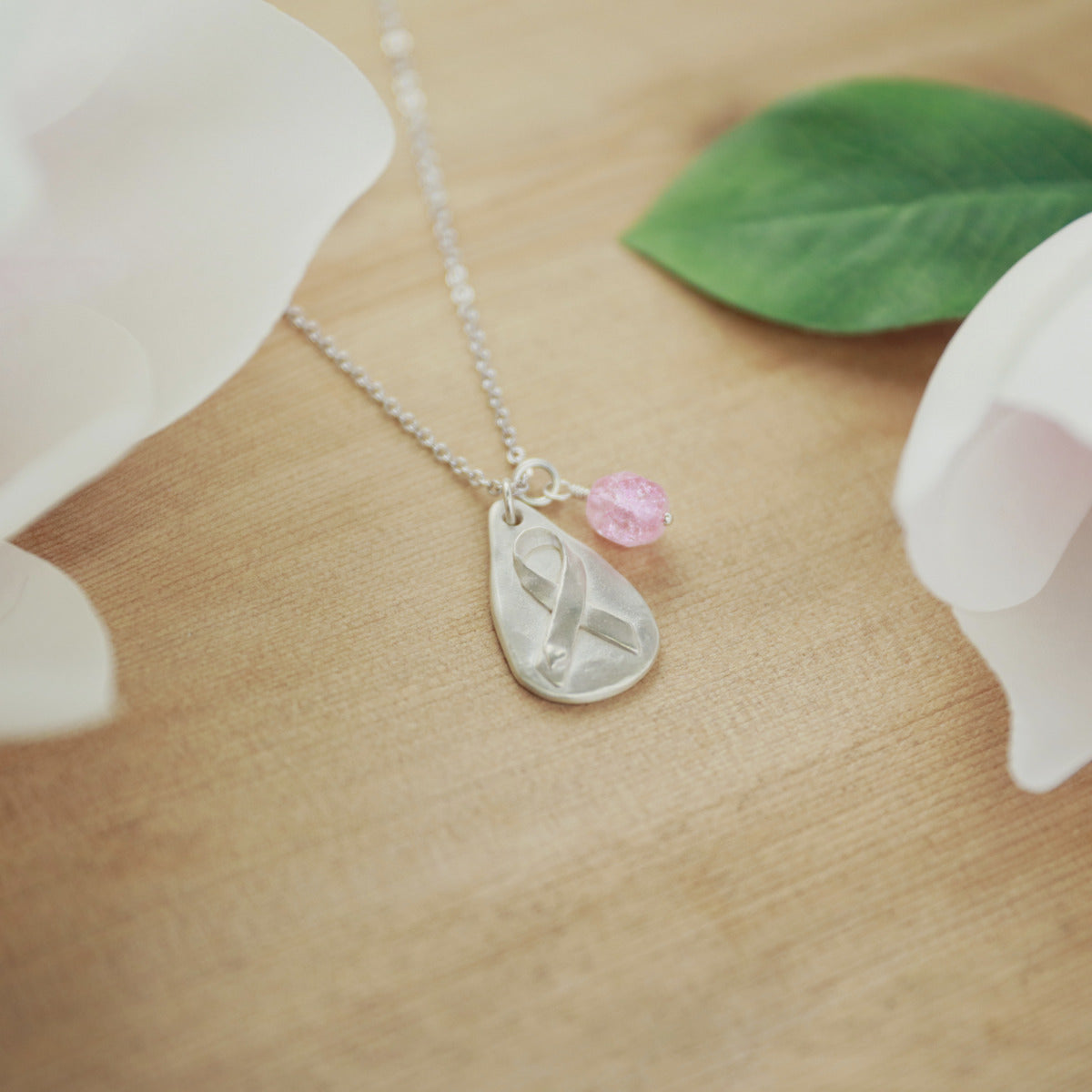 Cancer Awareness Necklace (Sterling Silver)