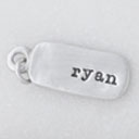 Rounded Corners Tag (Sterling Silver)