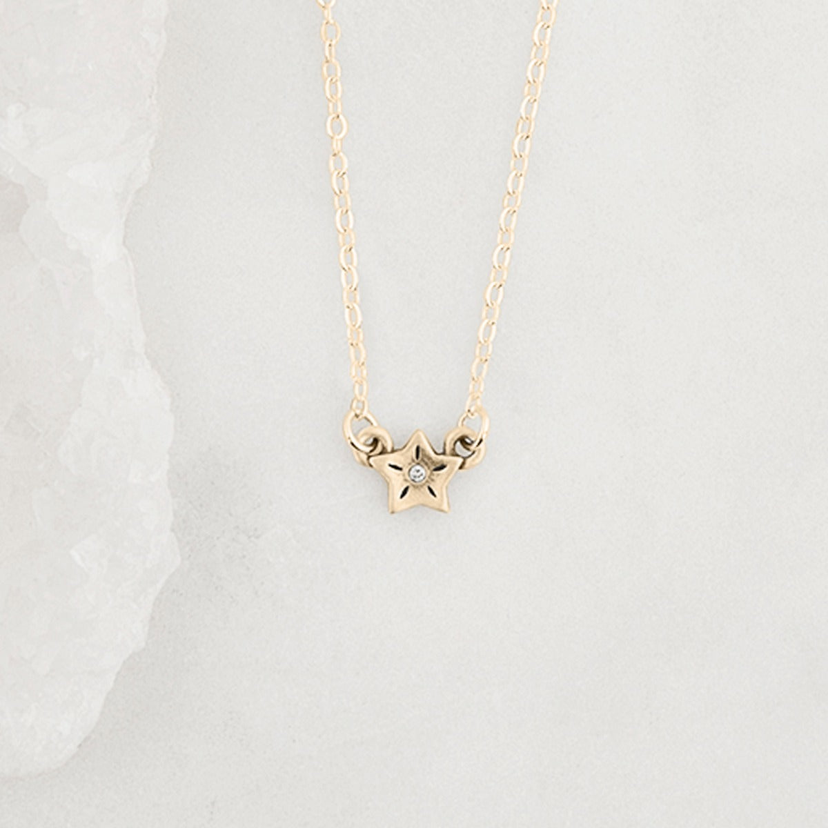 Your Spark Necklace (14K Solid Gold)