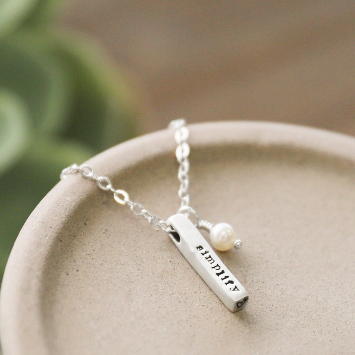 Word of the Year Necklace - 4 Sides (Sterling Silver)