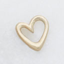 Love Grows 1/4" Tiny Heart charm (9K Solid Gold)