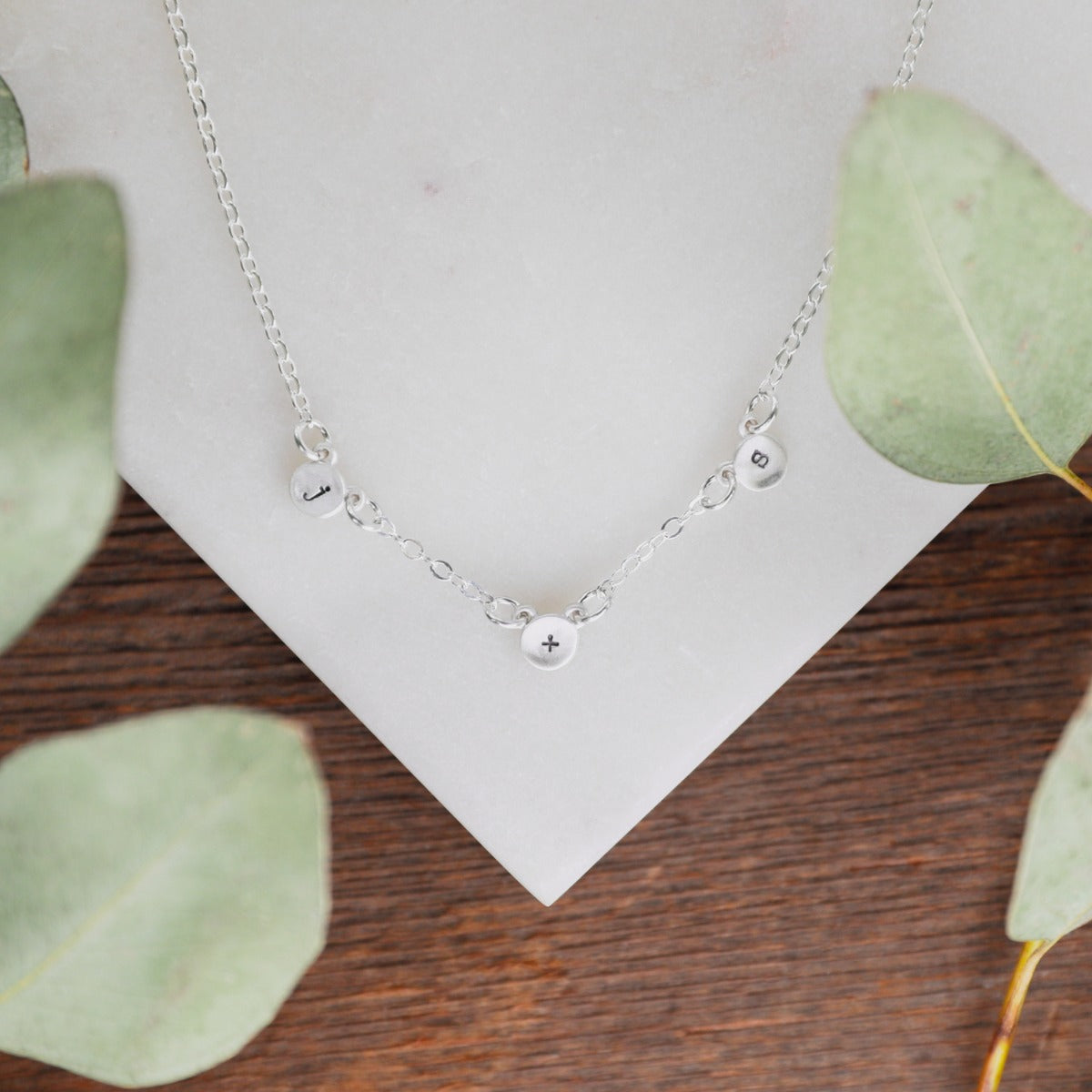 My Darling Ones Initial Necklace (Sterling Silver)