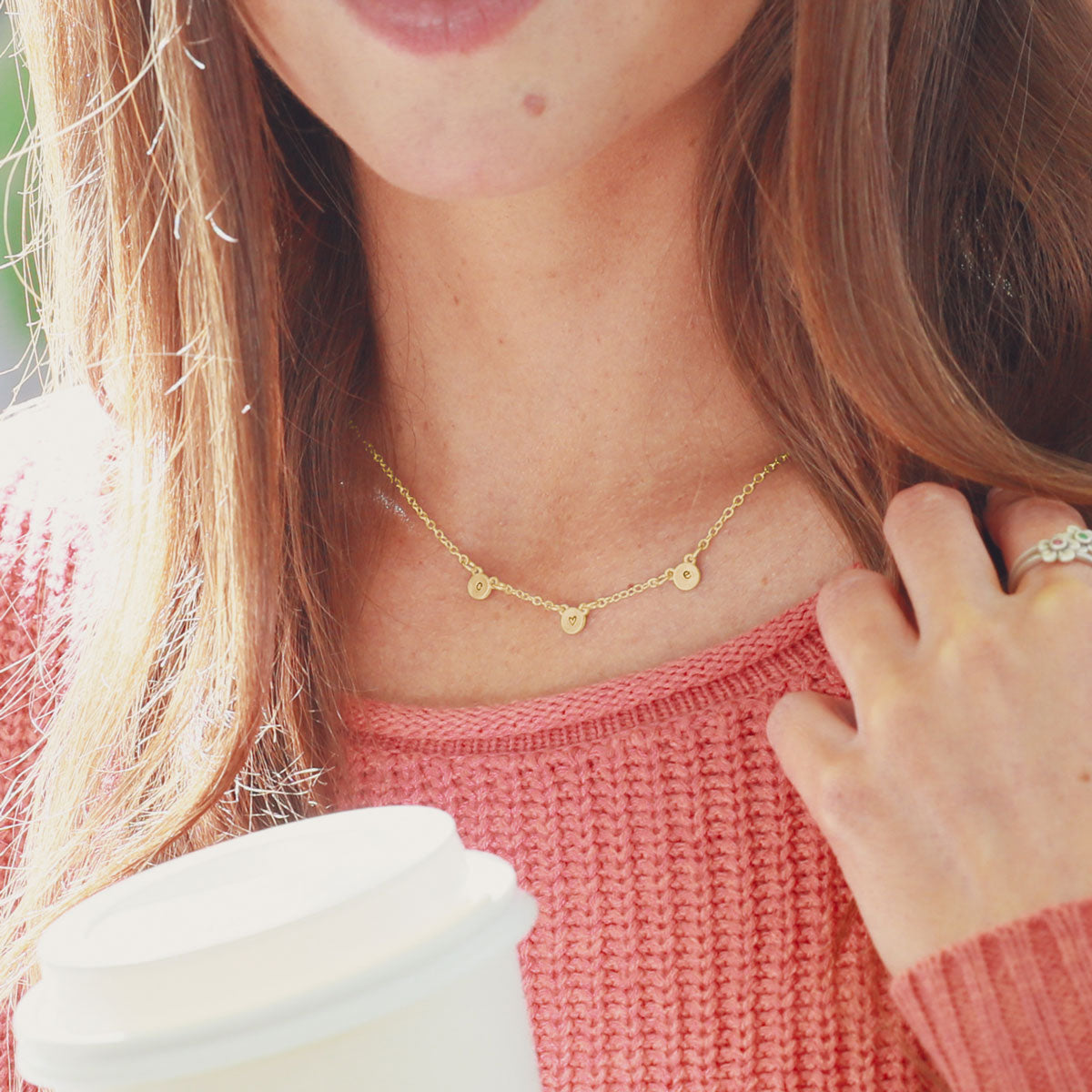 My Darling Ones Initial Necklace (Gold Plated)