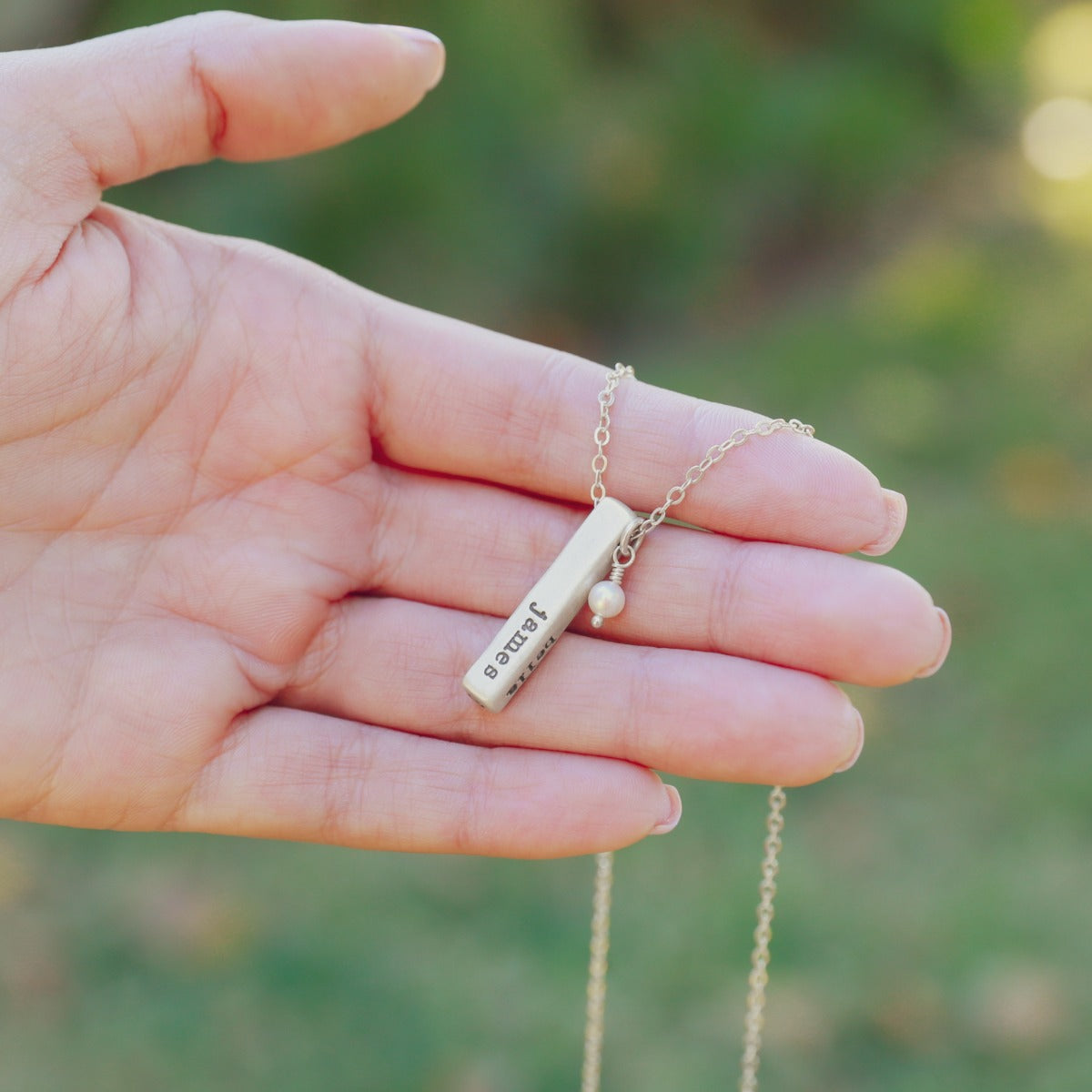 What Matters Most Necklace - 4 Sides (Sterling Silver)