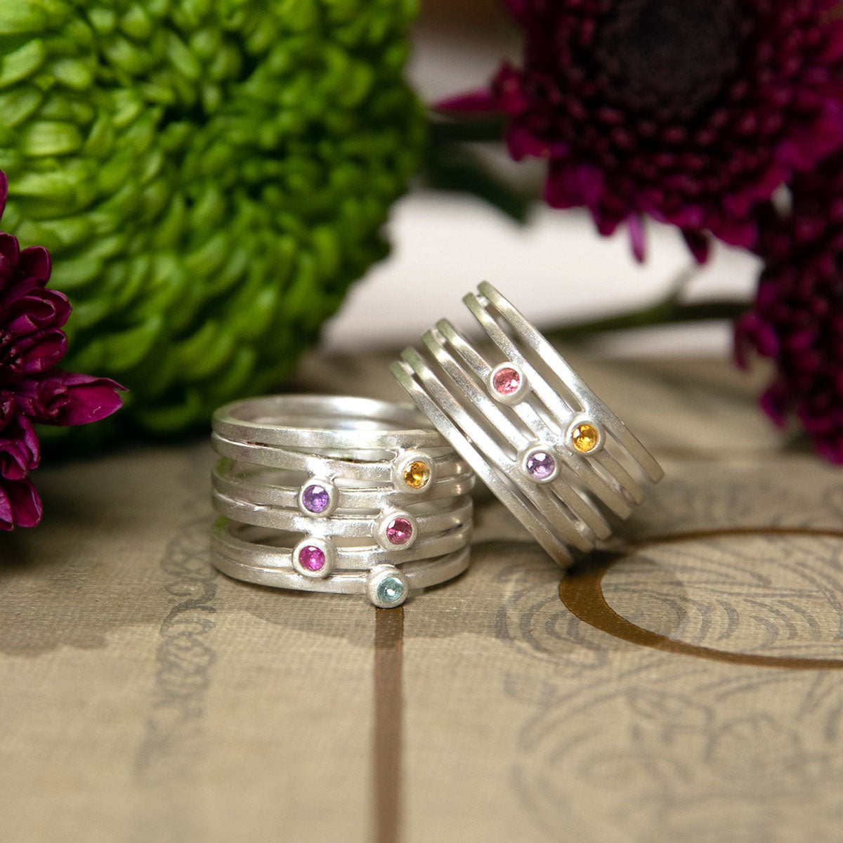 Always Together Birthstone Ring (Sterling Silver)