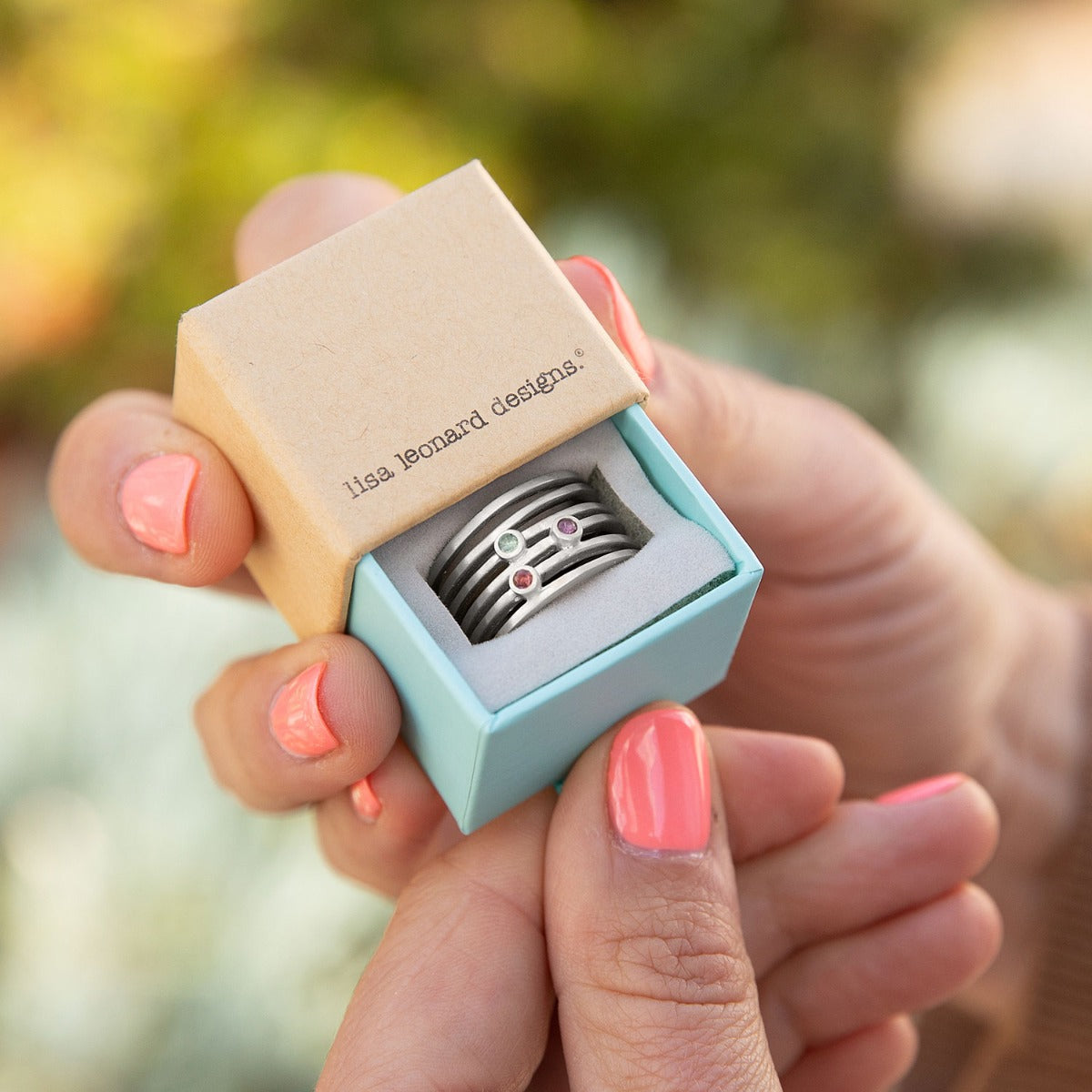 Always Together Birthstone Ring (Sterling Silver)