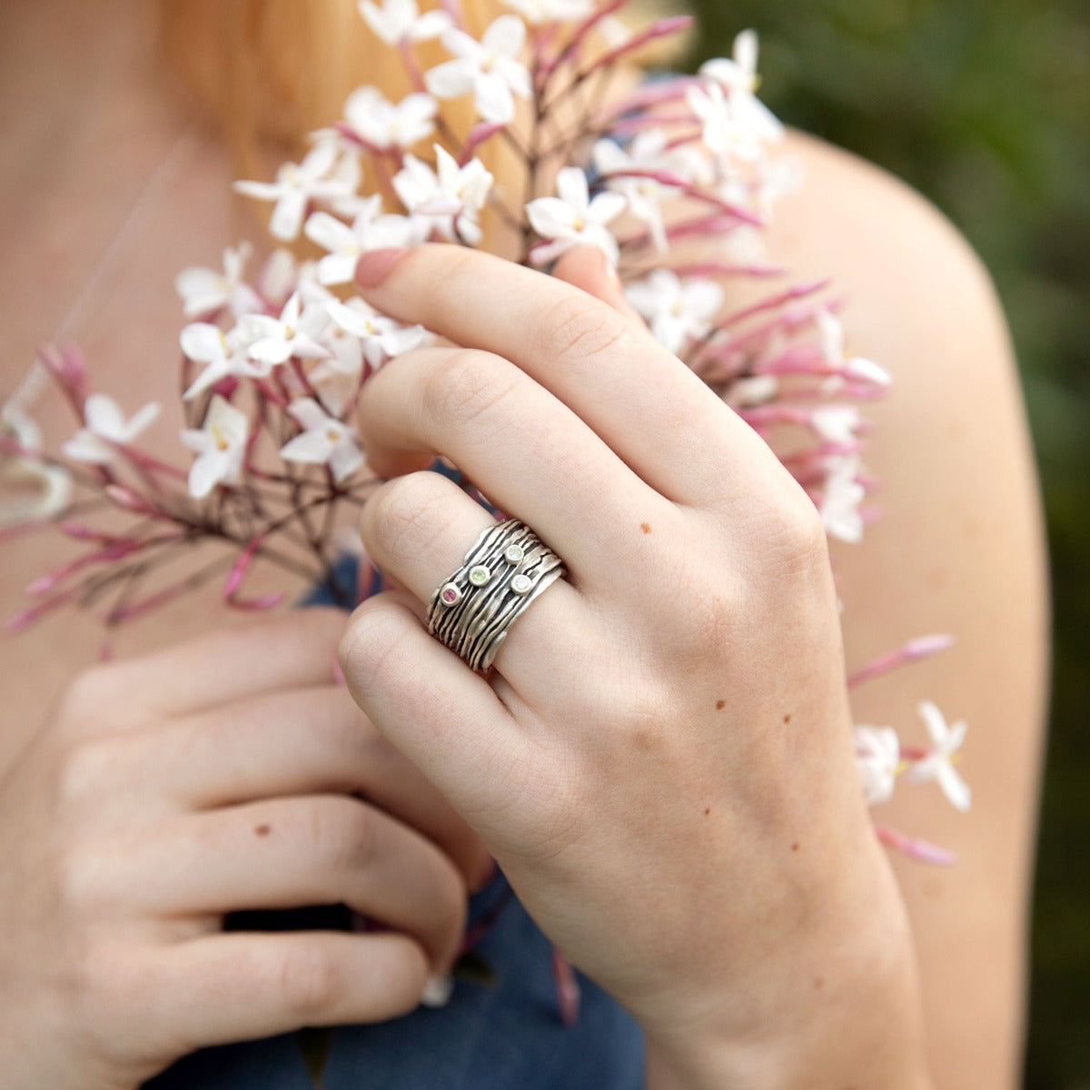 Brave Love® Birthstone Ring (Sterling Silver)