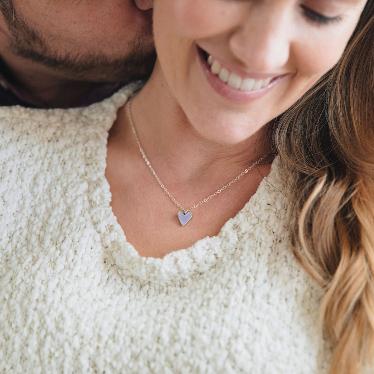 Brave Love® Tiny Heart Necklace (Sterling Silver)