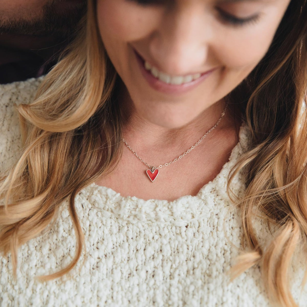 Brave Love® Tiny Heart Necklace (Sterling Silver)