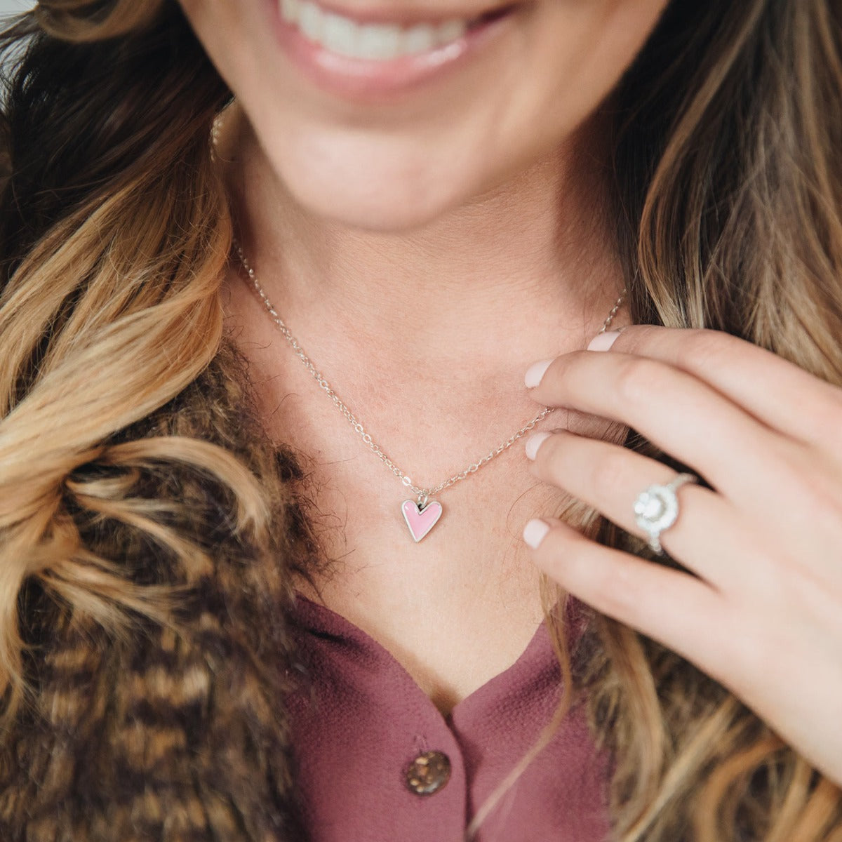 Brave Love® Tiny Heart Necklace (Sterling Silver)