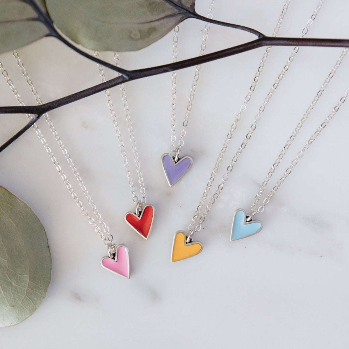 Brave Love® Tiny Heart Necklace (Sterling Silver)