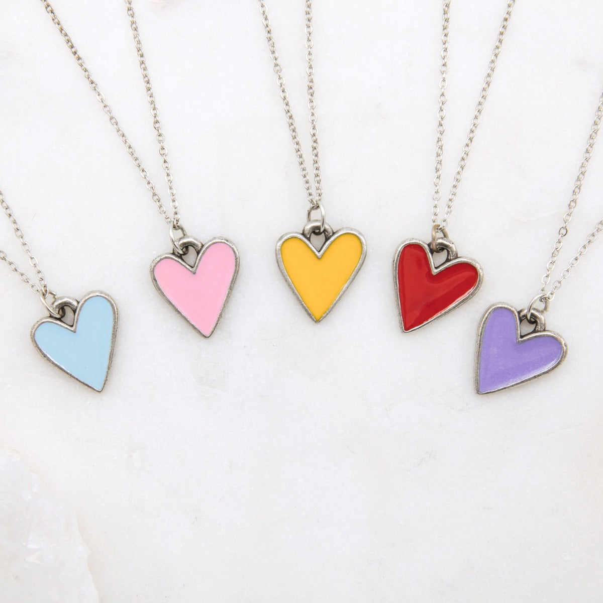 Brave Love® Heart Necklace (Pewter)