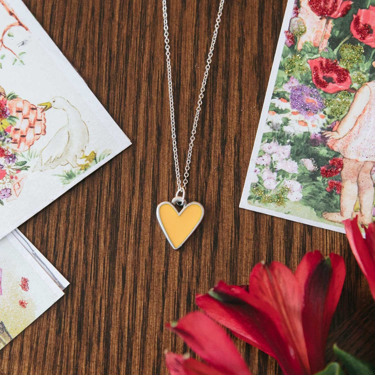 Brave Love® Heart Necklace (Pewter)