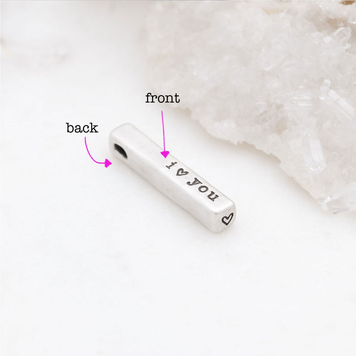 What Matters Most Charm - 2 Sides (Sterling Silver)