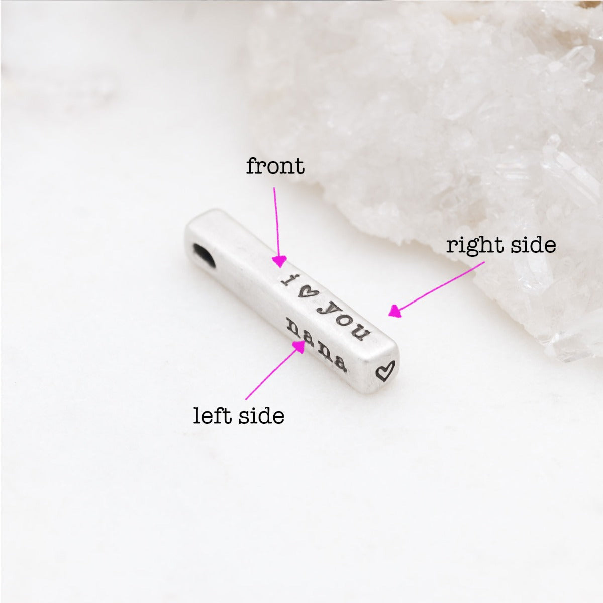 What Matters Most Charm - 3 Sides (Sterling Silver)