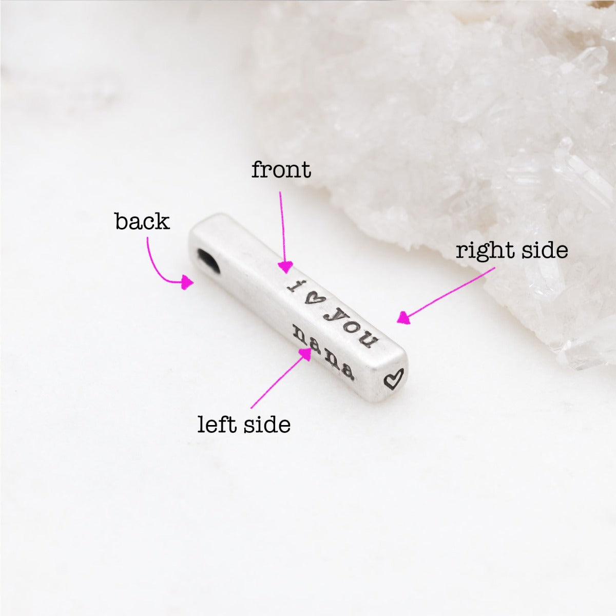 What Matters Most Charm - 4 Sides (Sterling Silver)