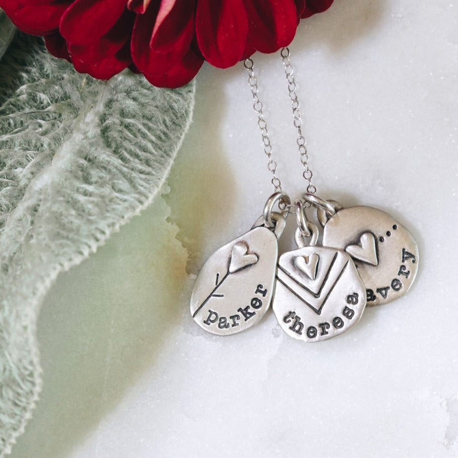 Jumble of Love Necklace (Sterling Silver)