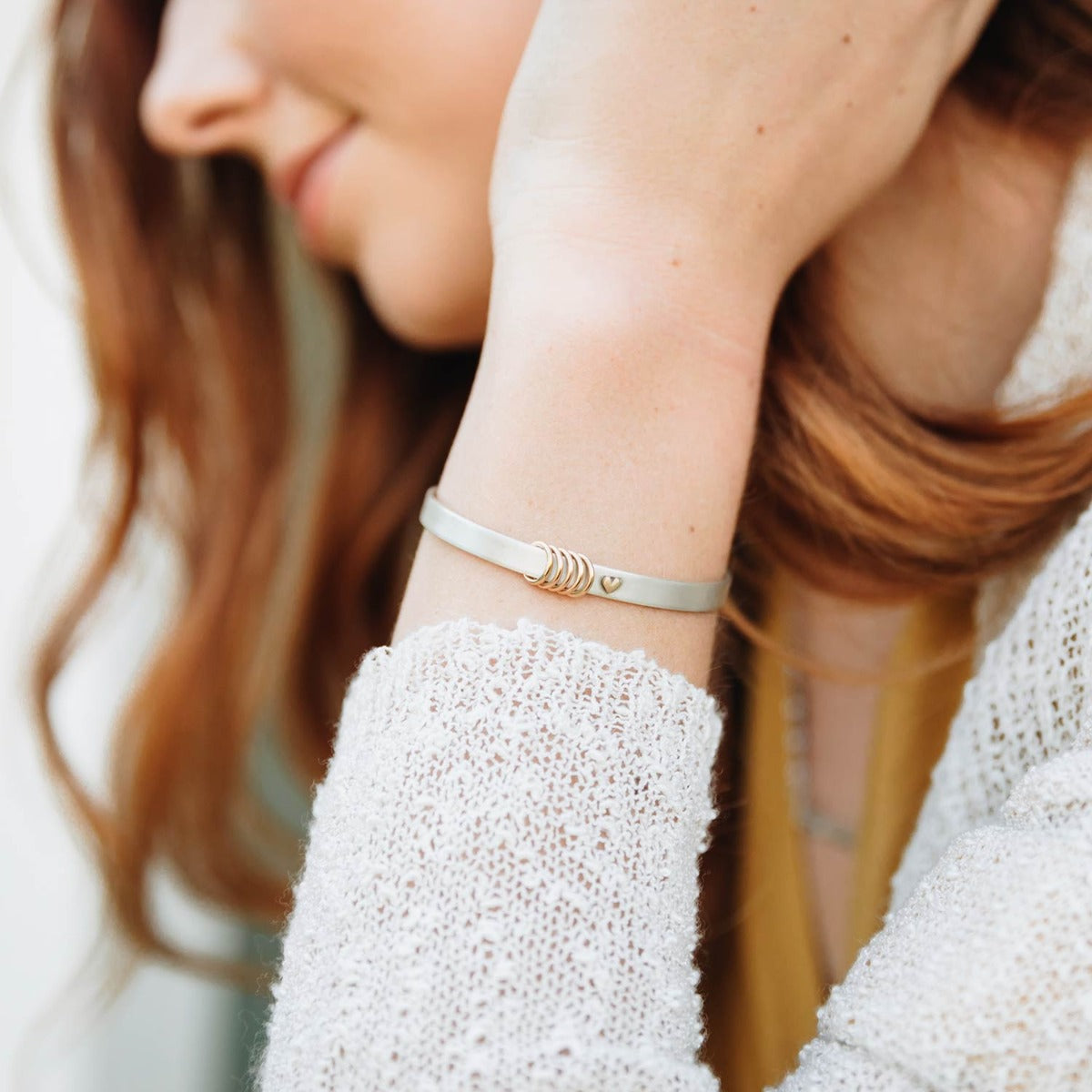 You Have My Heart Cuff (Sterling Silver & 9K Solid Gold)
