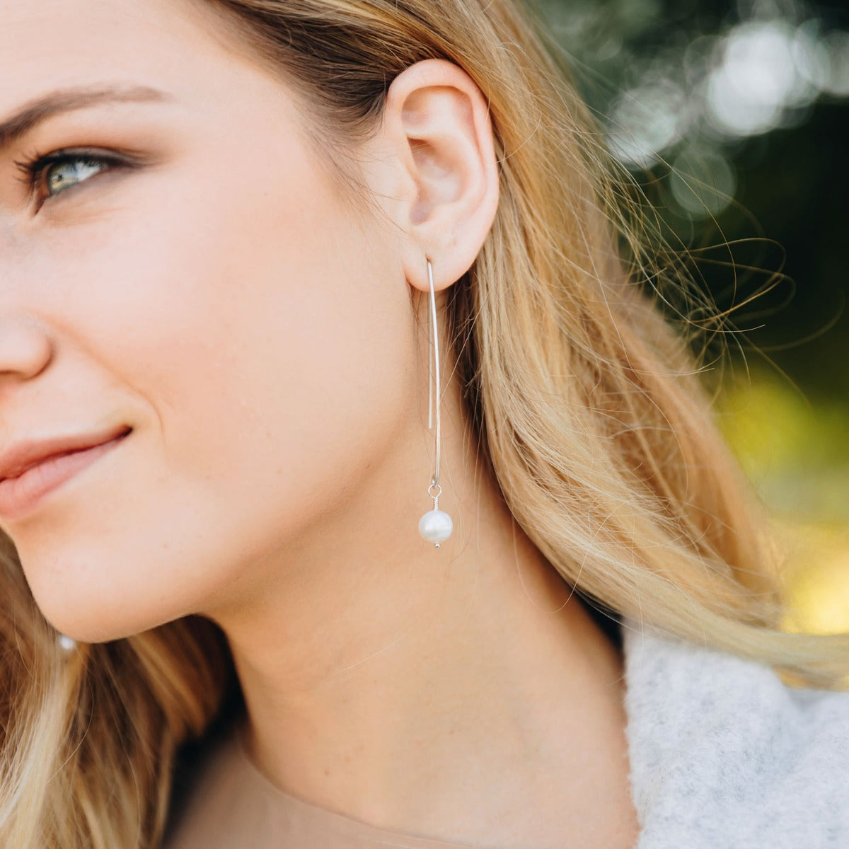 Artisan Pearl Earrings (sterling silver)