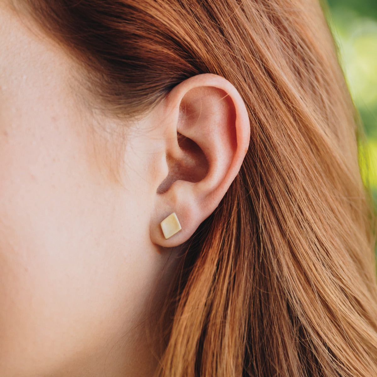 Fly A Kite Stud Earrings (14K Solid Gold)