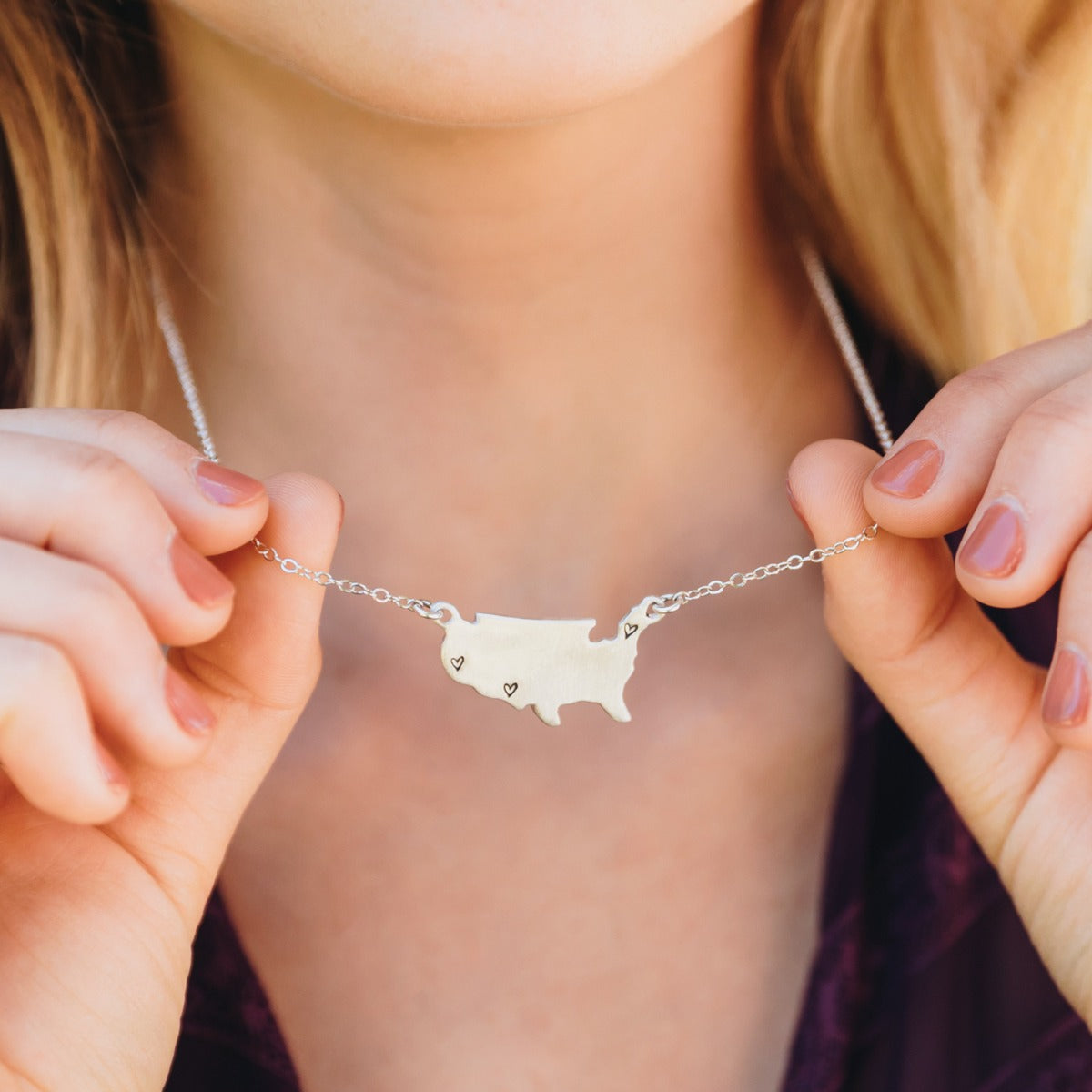 State Of My Heart Necklace (Sterling Silver)