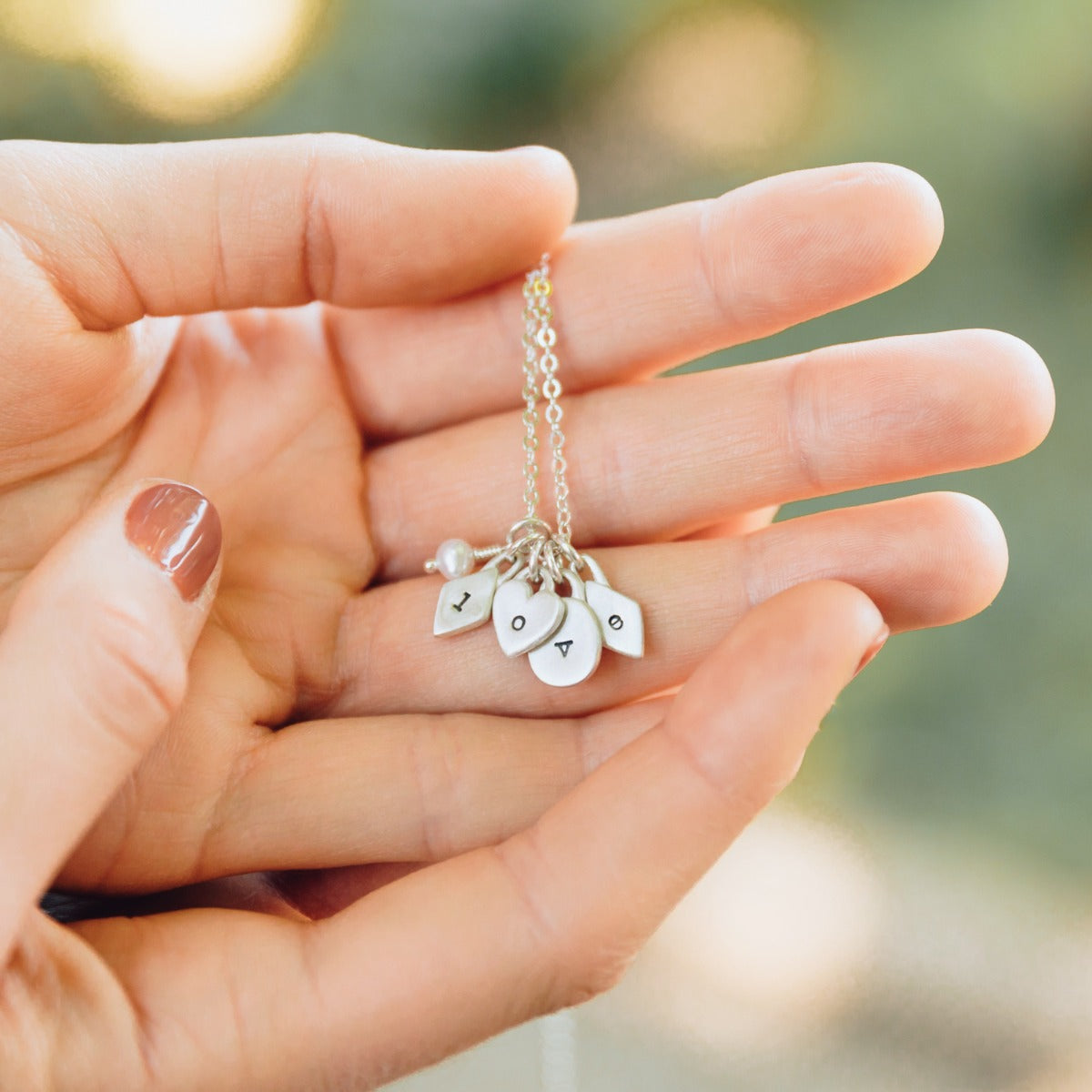 Wild About You Initials Necklace (Sterling Silver)
