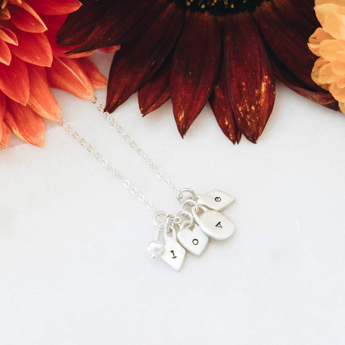 Wild About You Initials Necklace (Sterling Silver)