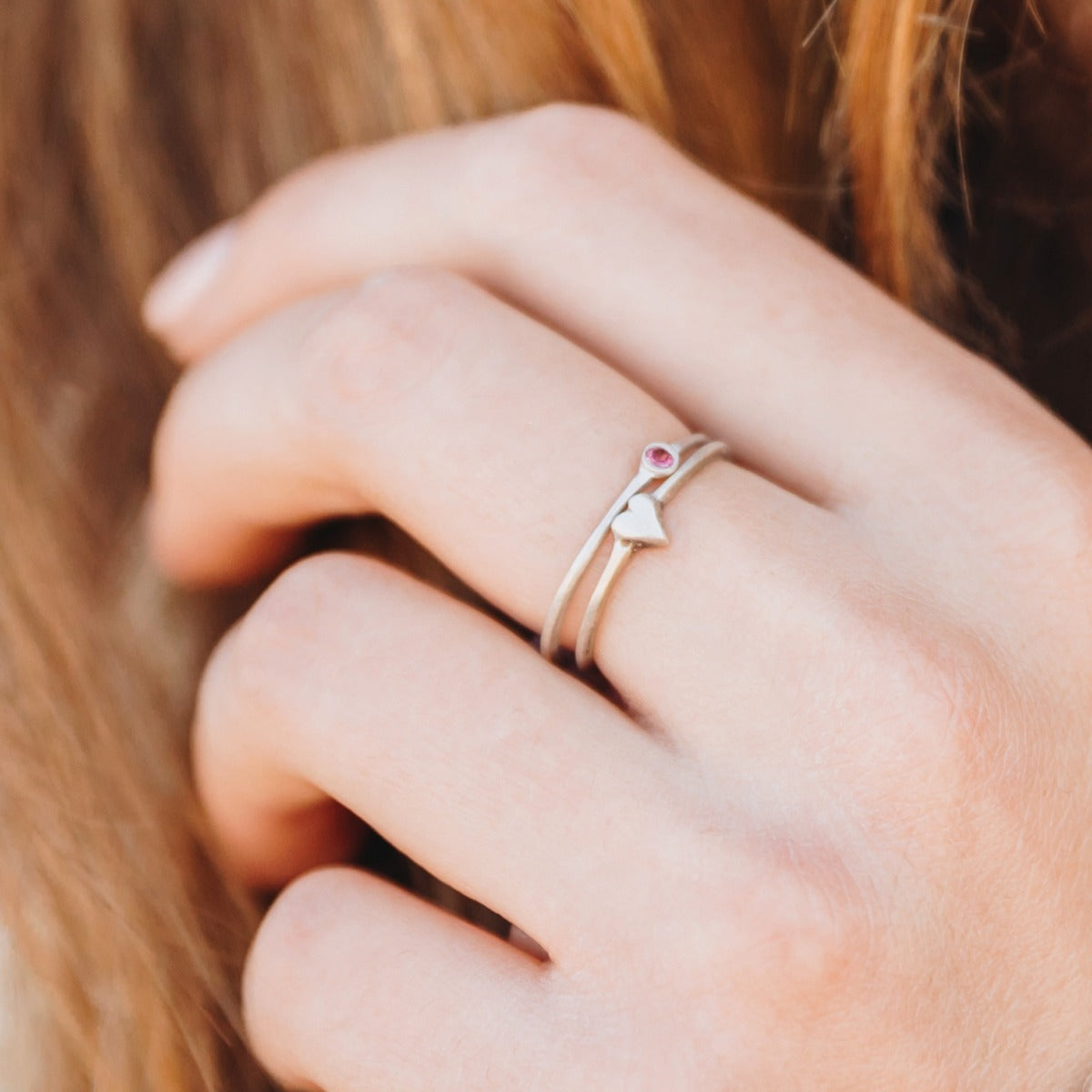 Love & Loss Ring Pair (Sterling Silver)