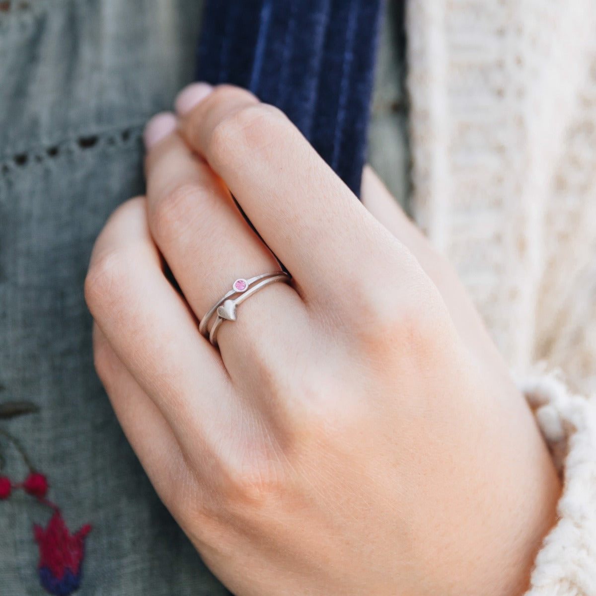 Love & Loss Ring Pair (Sterling Silver)