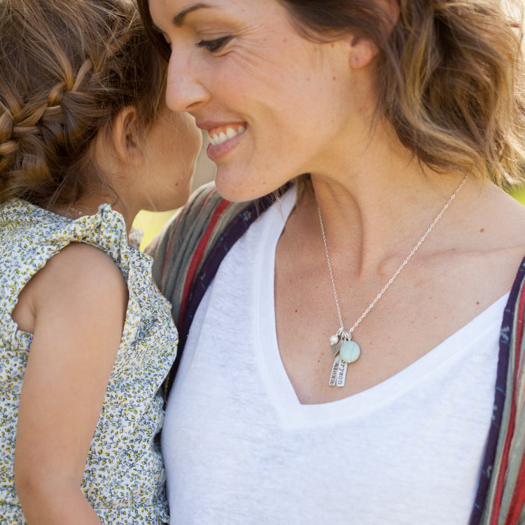 Cross My Heart Necklace (Sterling Silver)