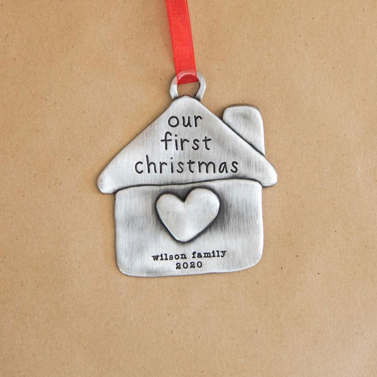 Our First Christmas Ornament (Pewter)