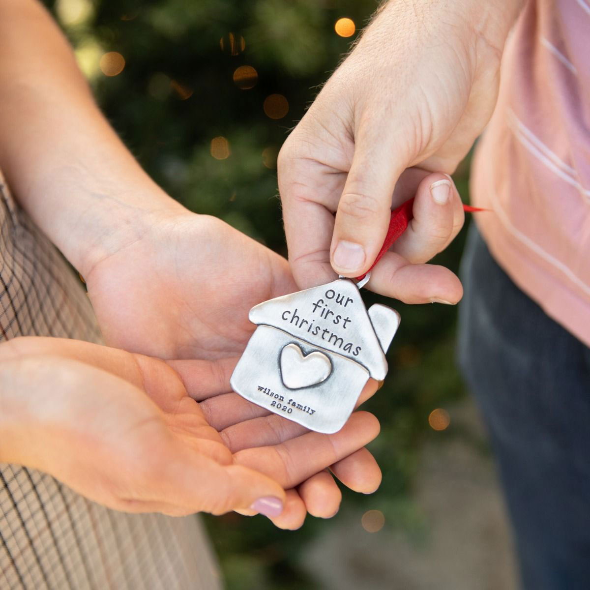 Our First Christmas Ornament (Pewter)