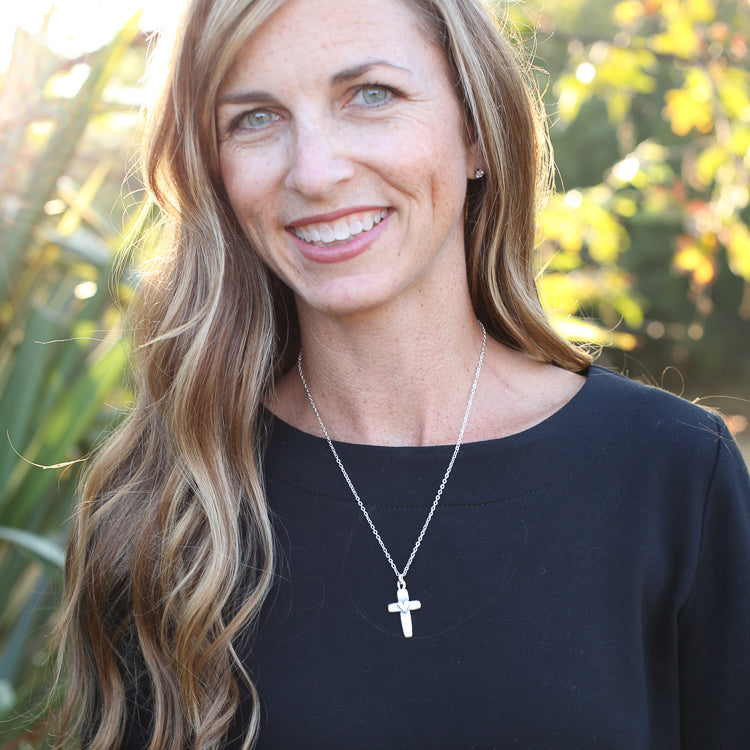 Cross of Faith Necklace (Sterling Silver)