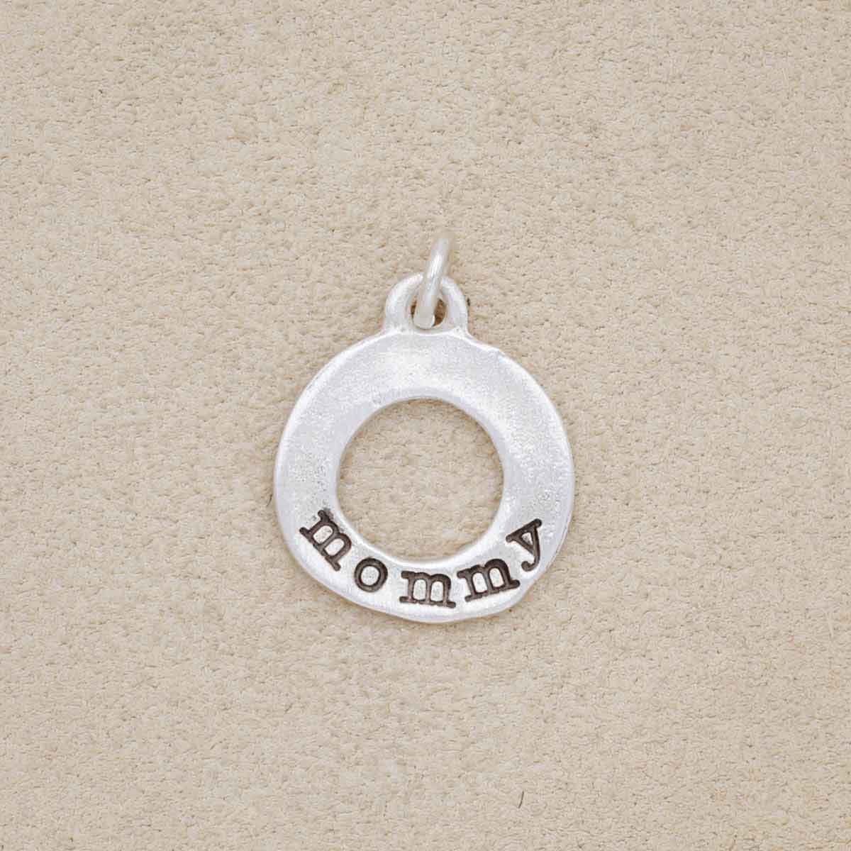Mini Open Circle Charm (Sterling Silver)
