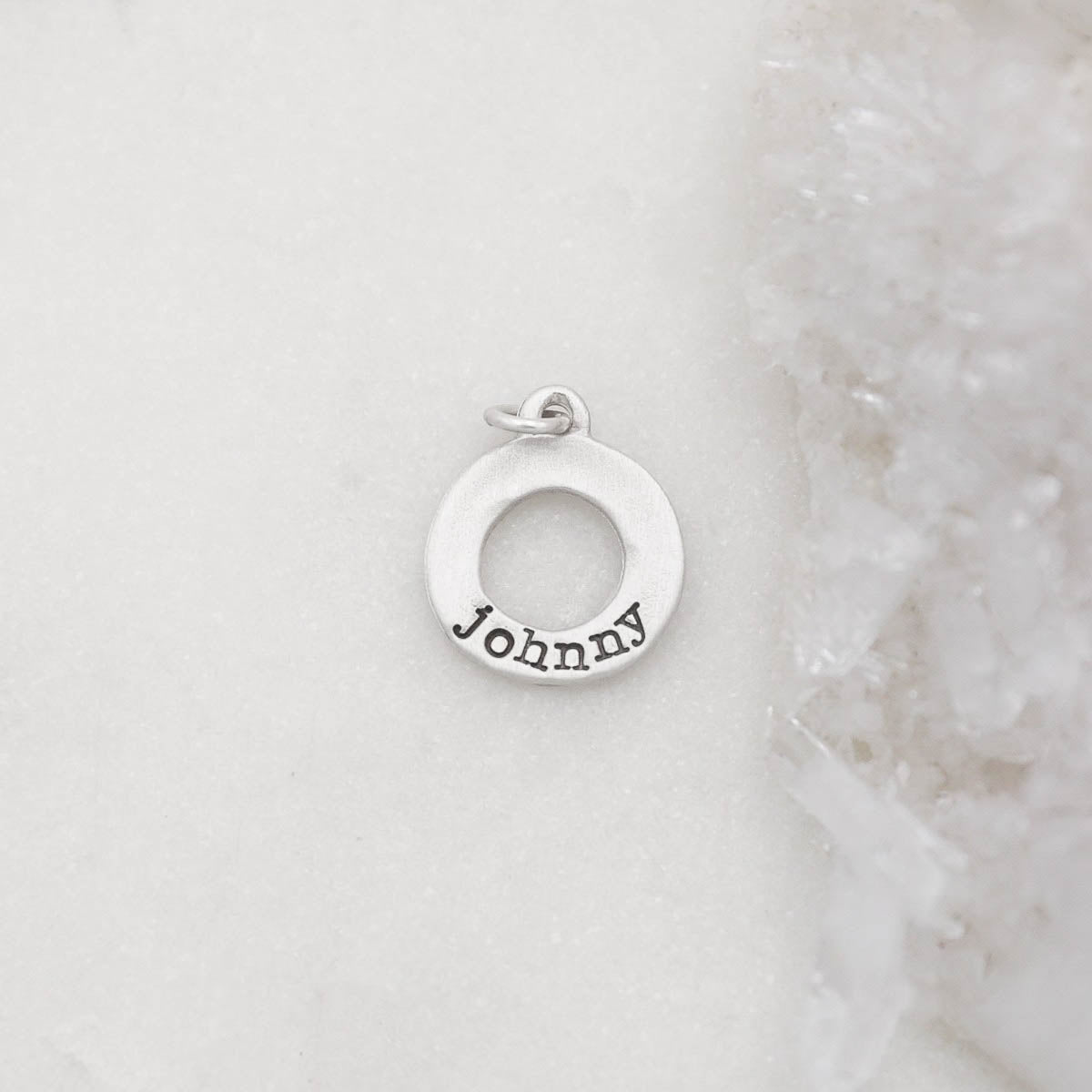 Mini Open Circle Charm (Sterling Silver)