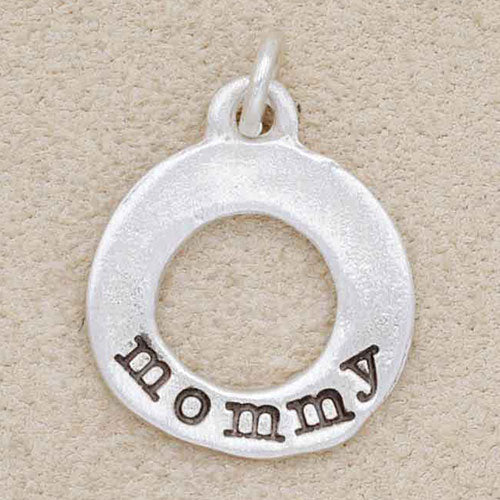 Mini Open Circle Charm (Sterling Silver)