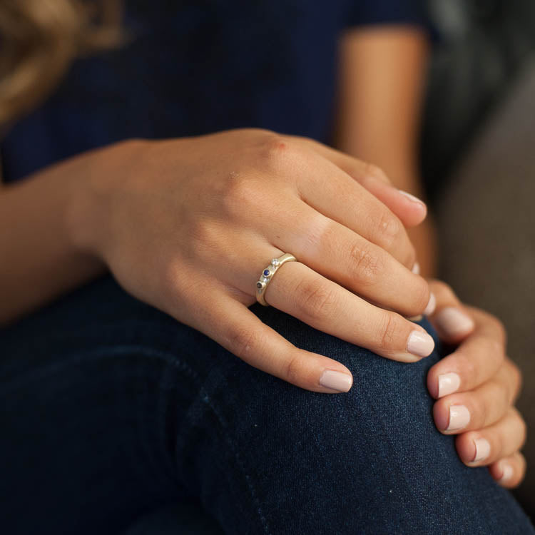 Mother's Ring (14K Solid Gold)