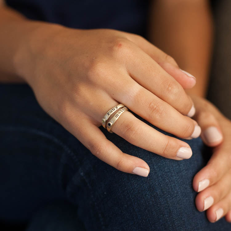 Personalized Passage Ring (14K Solid Gold)