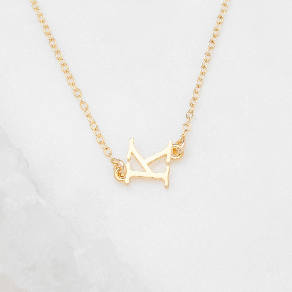 My Monogram Necklace (9K Solid Gold)