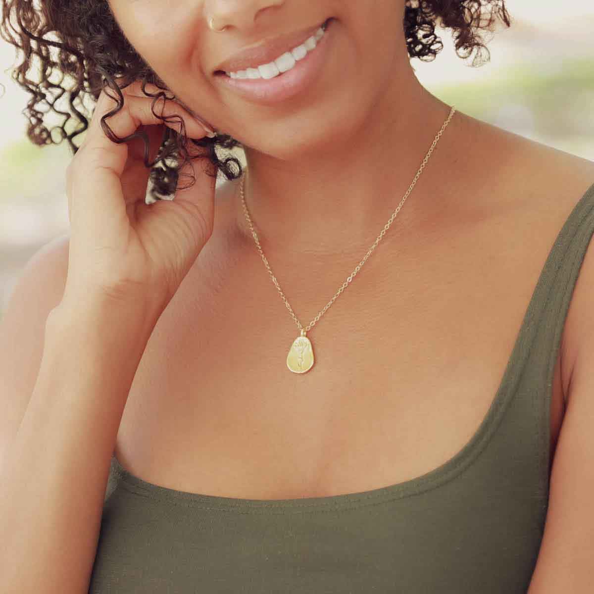 on beige background