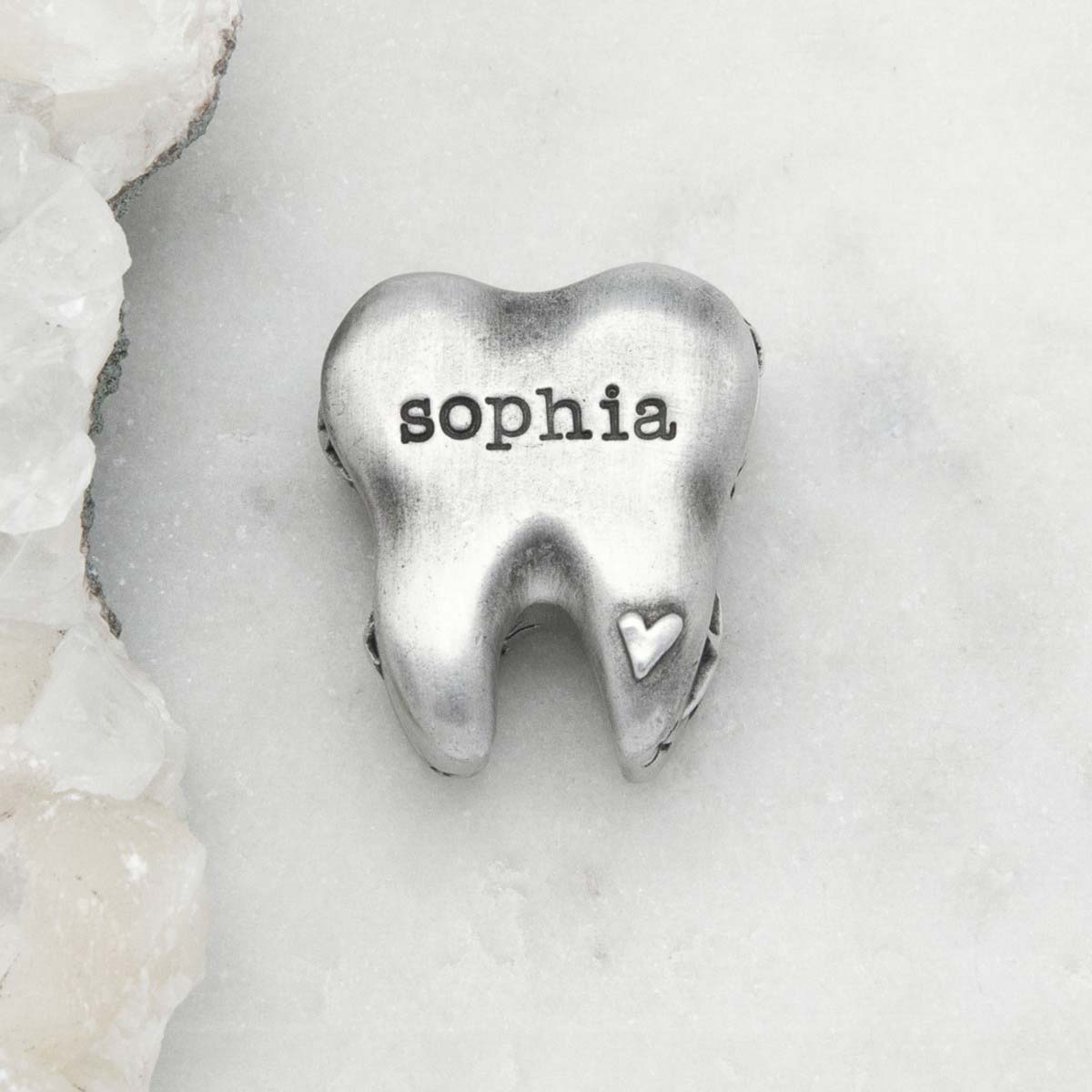 Personalized Tooth Fairy Box (pewter)