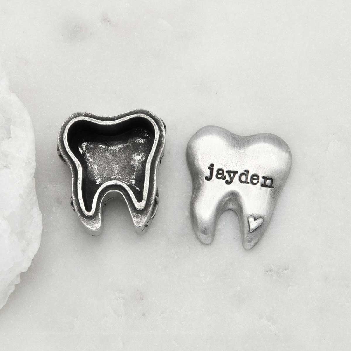Personalized Tooth Fairy Box (pewter)