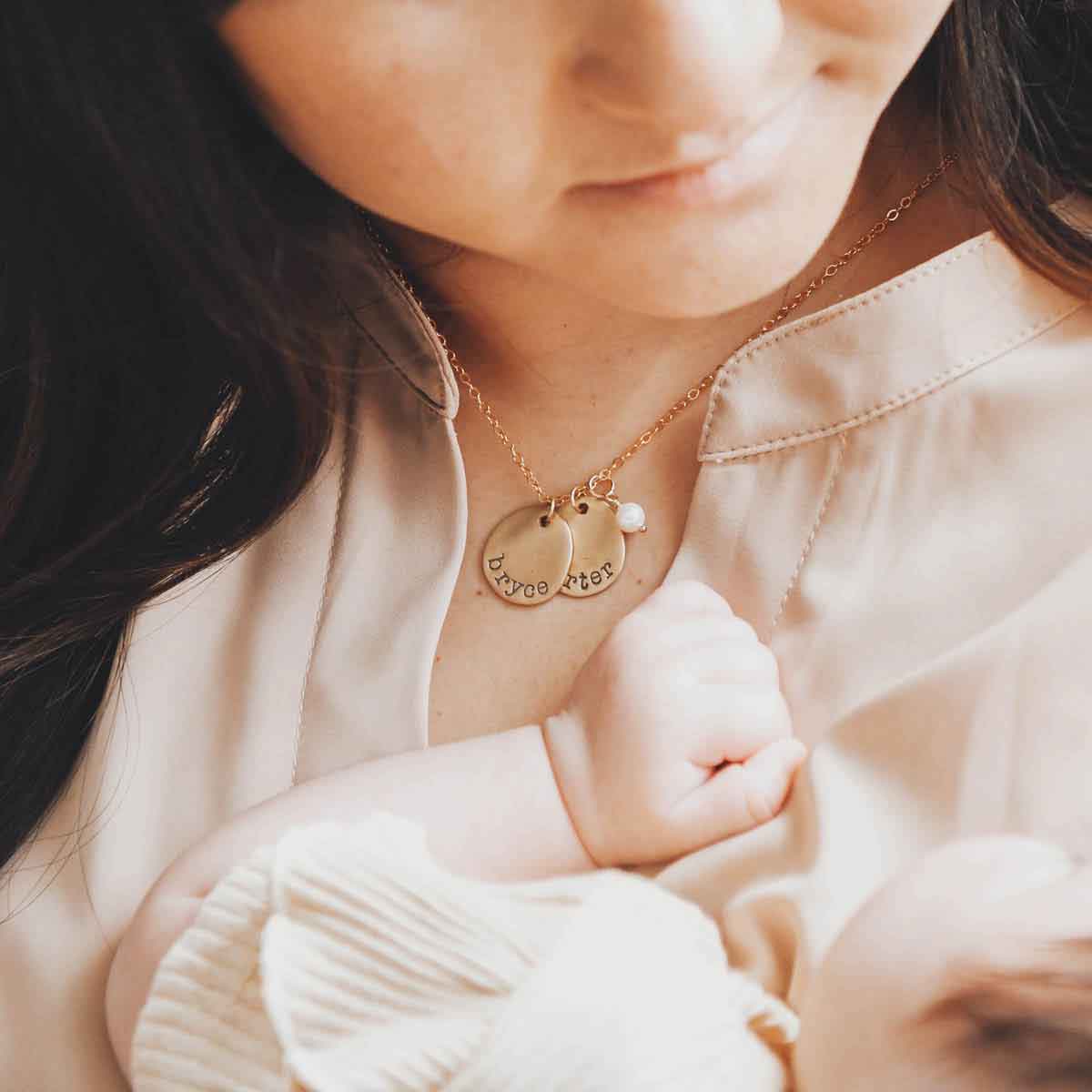 Petite Mother's Necklace (9K Solid Gold)