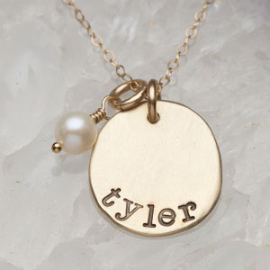Petite Mother's Necklace (9K Solid Gold)
