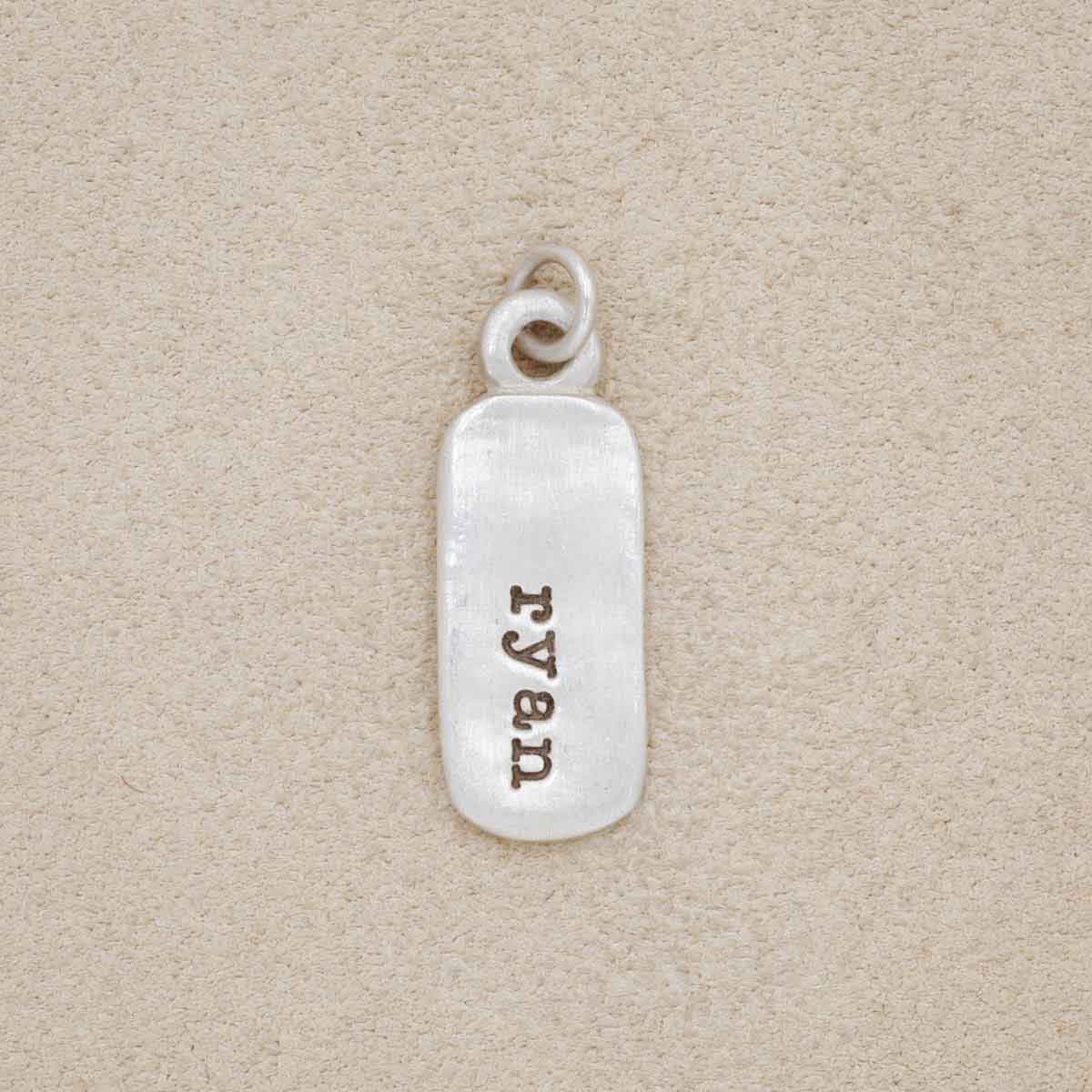 Rounded Corners Tag (Sterling Silver)