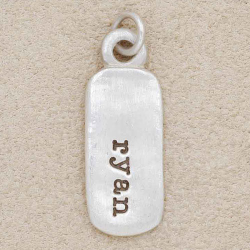 Rounded Corners Tag (Sterling Silver)