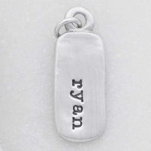 Rounded Corners Tag (Sterling Silver)
