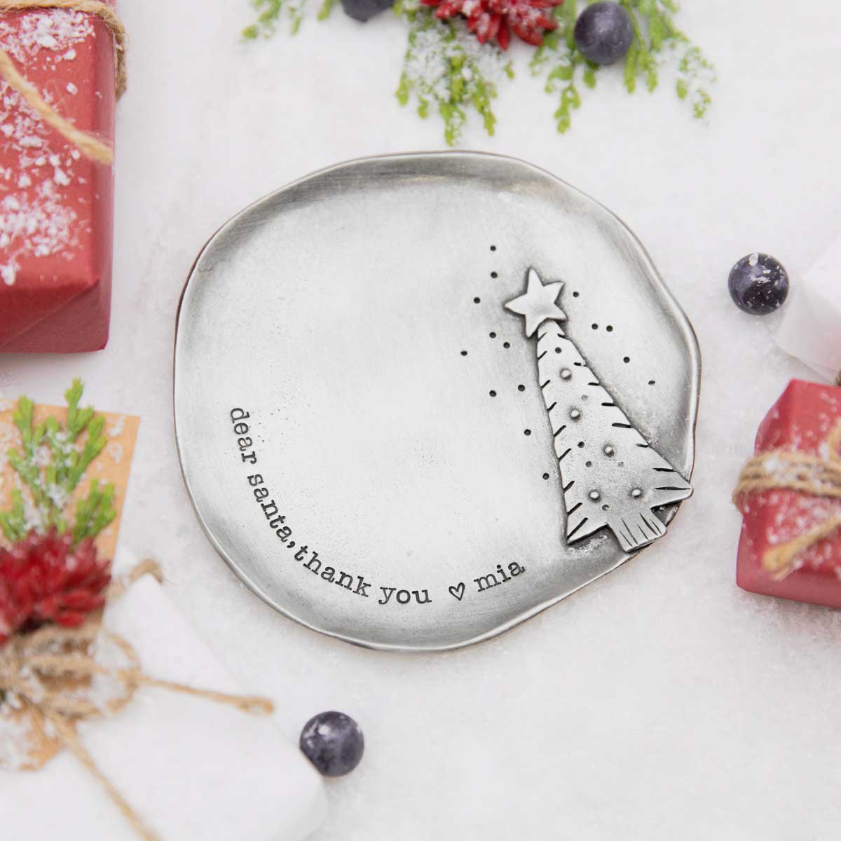 Santa Plate (Pewter)