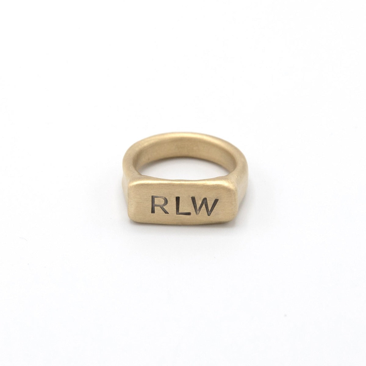 Make Your Mark Signet Ring (9K Solid Gold)