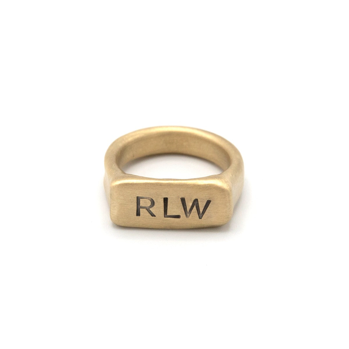 Make Your Mark Signet Ring (14K Solid Gold)